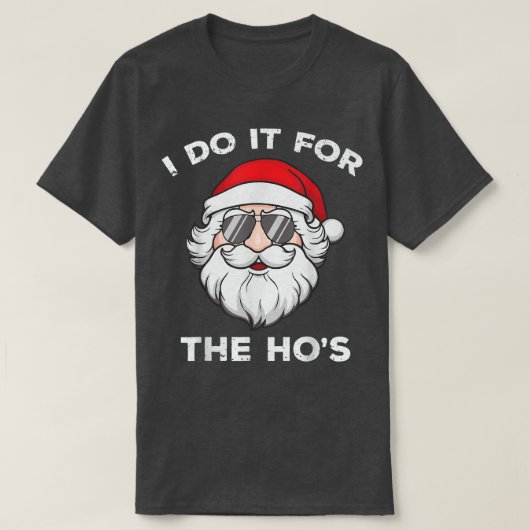 Ich tue es für den sonnigen coolen Weihnachtsmann T-Shirt (Design vorne)