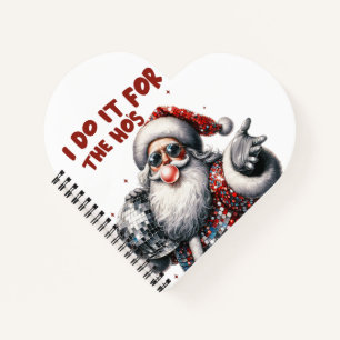 Ich tue es für die Ho's, Retro Santa Notizblock