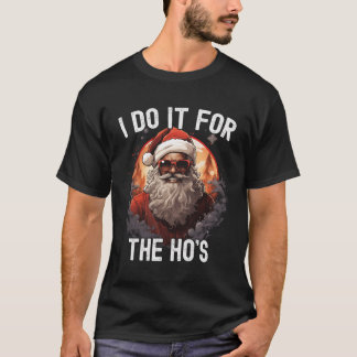 Ich tue es für die Weihnachtsfeier des afroamerika T-Shirt