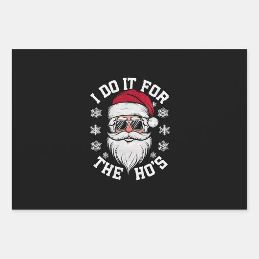 Ich tue es für die Weihnachtsfeier Geschenkpapier Set (Vorderseite)