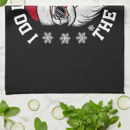 Ich tue es für die Weihnachtsfeier Geschirrtuch (Gefaltet)