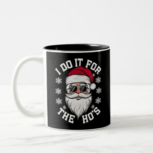 Ich tue es für die Weihnachtsfeier Zweifarbige Tasse (Links)