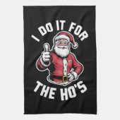Ich tue es für Weihnachten in Hos Santa Claus Geschirrtuch (Vertikal)