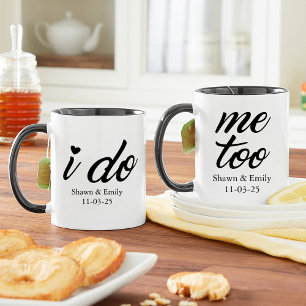 Ich tue es, ich bin zu Hochzeit Ehefrau Ehemann Eh Tasse