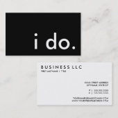 Ich tue es. visitenkarte (Vorne/Hinten)