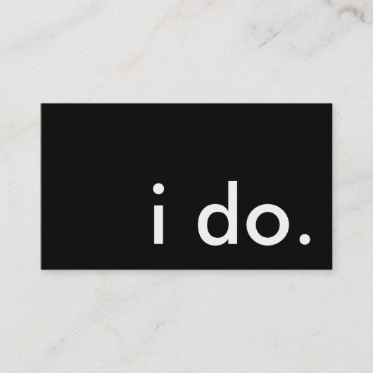 Ich tue es. visitenkarte (Vorderseite)