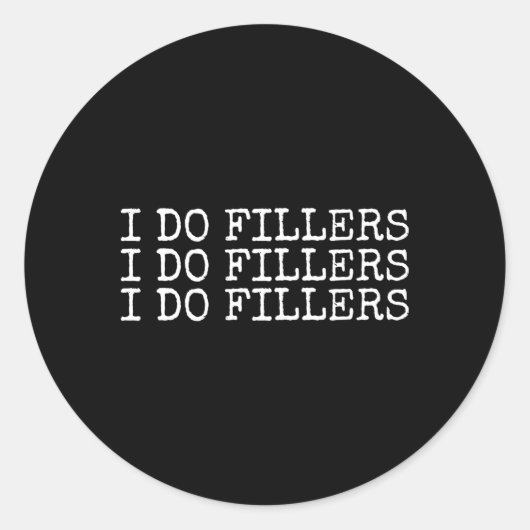 Ich tue Füller Lip ästhetische Nurse-Injektor Runder Aufkleber (Vorderseite)