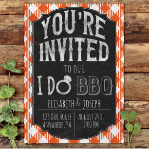 Ich tue GRILLEN Pumpkin Bridal, Polterabend Einlad Save The Date
