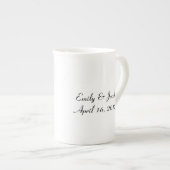"Ich tue, ich auch" verbinde personalisierte Tasse (Vorderseite Rechts)