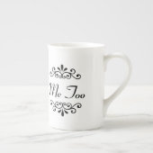 "Ich tue, ich auch" verbinde personalisierte Tasse (Rechts)