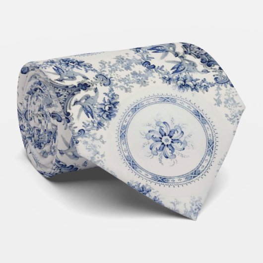 "Ich tue" im Blau Krawatte (Gerollt)