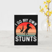 Ich tue mein eigenes Pferdeschwanzpferd Karte (Gelbe Blume)