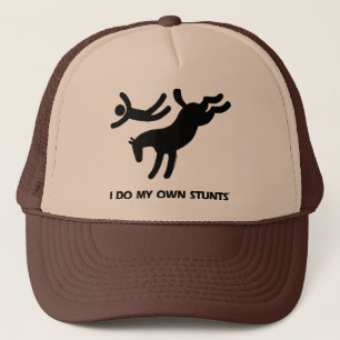 Ich tue mein eigenes Stunts™ Pferd: humorvolles Truckerkappe