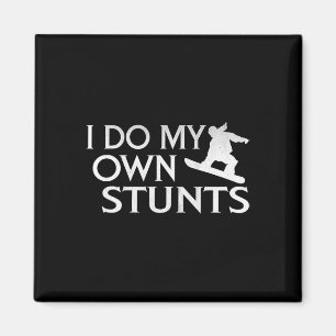 Ich tue mein eigenes Stunts-Snowboard Magnet