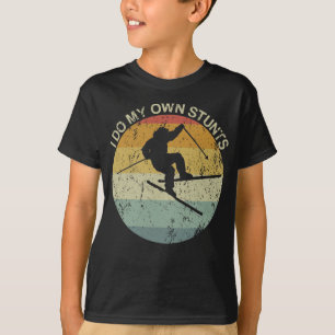 Ich tue meine eigenen Stunts Skifahrer-Verletzunge T-Shirt