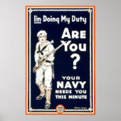 Ich tue meine Pflicht, oder? Rekrutierung in Ameri Poster (Vorne)