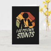 Ich tue meinen eigenen Stunts-Sportunfall Karte (Gelbe Blume)