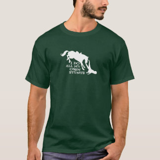 Ich tue meinen ganzen eigenen Stunts Pferd Junge T-Shirt
