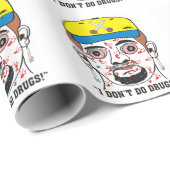 Ich tue nicht Drogen! Männliches Geschenkpapier (Rolleneckpunkt)