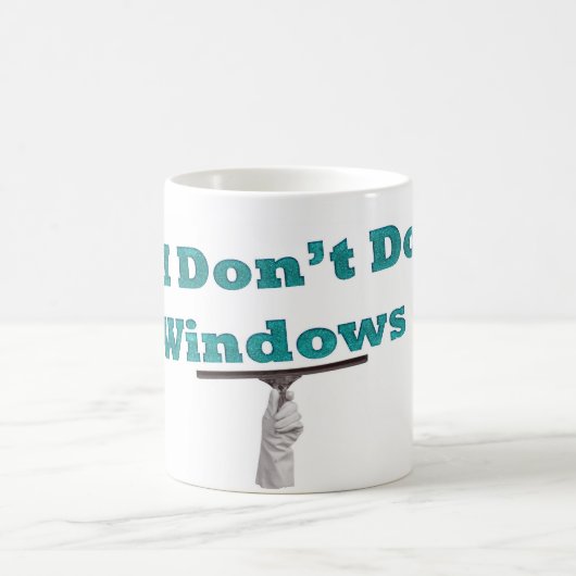 ich tue nicht Fenster Kaffeetasse (Mittel)