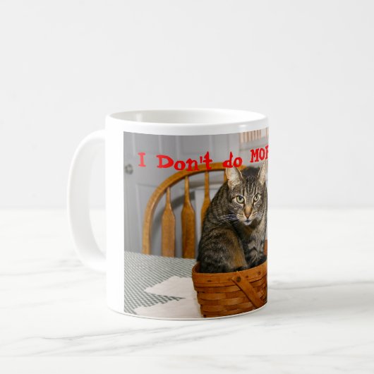 Ich tue nicht MORGEN! Kaffeetasse (Vorderseite Links)