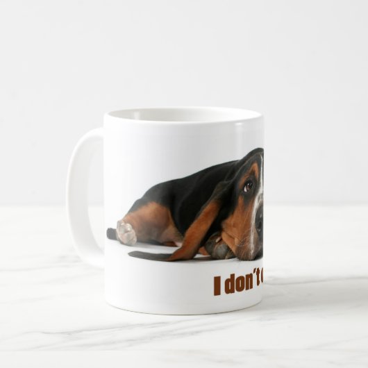 Ich tue nicht Morgen Kaffeetasse (Vorderseite Links)