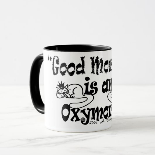 Ich tue nicht "tue" Morgen! Tasse (Vorderseite Links)