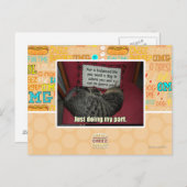 Ich tue nur meinen Teil. Postkarte (Vorne/Hinten)