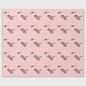 Ich tue schwarz auf Rosa Geschenkpapier (Flach)