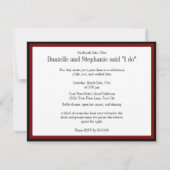 Ich tue Sprache-Blase Einladung (Rückseite)