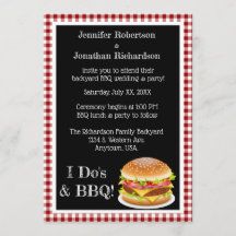 Ich tue und GRILLEN Red Gingham Hamburger Lässig H