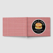 Ich tue und GRILLEN Red Gingham Hamburger Lässig H Gästebuch (Voll)