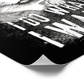 Ich tue, was ich Cat Halloween Funny Cat Halloween Poster (Ecke)