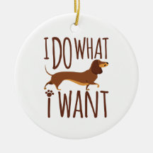 Ich tue, was ich Dackel Dackel Hund Stubborn Gewol