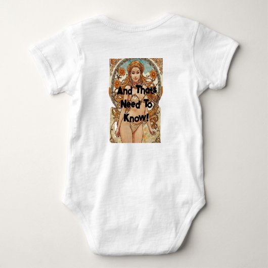 Ich tue, was ich Gewollt habe!!! Baby Strampler (Rückseite)