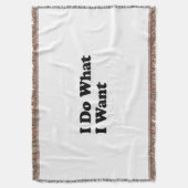 Ich tue, was ich Gewollt habe Decke (Vorderseite Vertikal)