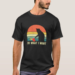 Ich tue, was ich Gewollt habe, lustig Vintag für K T-Shirt
