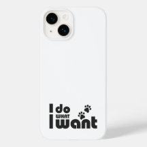 Ich tue, was ich gewollt habe, lustiges Katzen-Hun