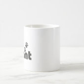 Ich tue, was ich gewollt habe, lustiges Katzen-Hun Kaffeetasse (Mittel)