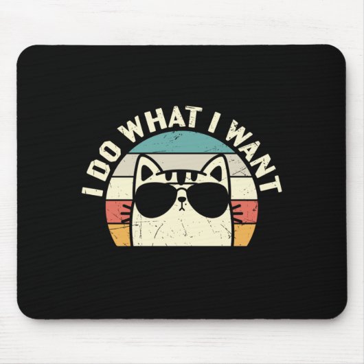 Ich tue, was ich Gewollt habe Mousepad (Vorne)