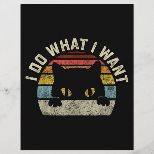 Ich tue, was ich Katze Gewollt habe Flyer (Vorne)
