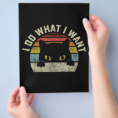 Ich tue, was ich Katze Gewollt habe Flyer (Hand)