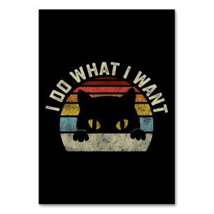 Ich tue, was ich Katze Gewollt habe Tischnummer