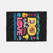 Ich tue, was ich Liebe Fleecedecke (Vorderseite (Horizontal))