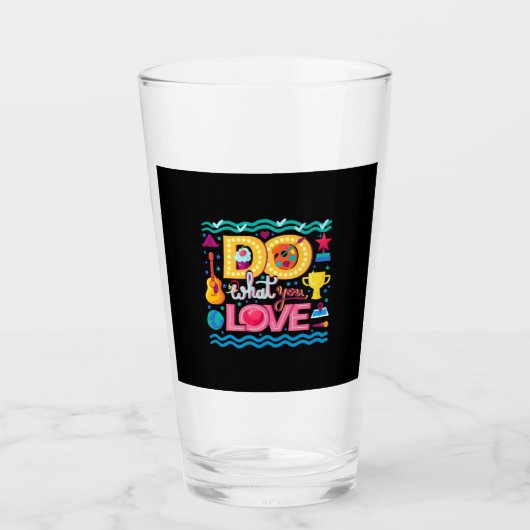 Ich tue, was ich Liebe Glas (Vorderseite)
