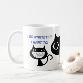 ICH TUE, WAS ICH LUSTIGE CAT-KAFFEE-TASSE WILL KAFFEETASSE