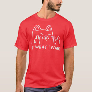Ich tue, was ich mit meiner Katze Funny Cat 4745 G T-Shirt