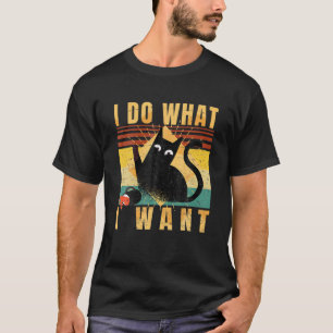 Ich tue, was ich mit meiner Katzenrebelkatze Lover T-Shirt