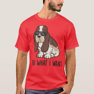 Ich tue, was ich Niedliches Basset Hound Gewollt h T-Shirt