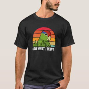 Ich tue, was ich Parrot I mexikanischer Rot Gewoll T-Shirt